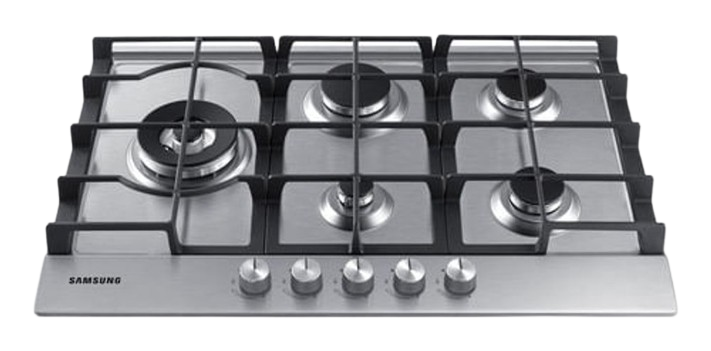 ANAFE A GAS SAMSUNG Na75j3030as 5 Hornallas ACERO PRIMERA