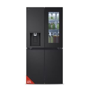 HELADERA LG C/FREEZER SIDE BY SIDE 427LTS INSTAVIEW GM57SXM NEGRO PRIMERA