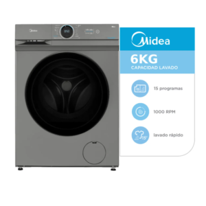 ¡¡OFERTA IMPERDIBLE!! Lavarropas Midea 6 Kg Mf100w60/t-a1 - Color Titanio