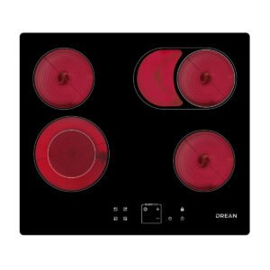 Anafe Eléctrico Vitrocerámico 60 cm Negro Drean - AEDR60CNV