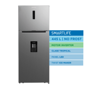 Heladera Smartlife RNF460SDINV con Dispenser No Frost Inverter Dig 445L
