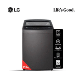 Lavarropas LG Carga Superior 10,5kg WT11MVTB Black
