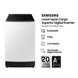 LAVARROPAS SAMSUNG 8,5KG BLANCO INVERTER