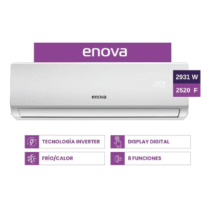 Aire Acondicionado enova split inverter 2931W 2520 fg Frío Calor AES09IX10