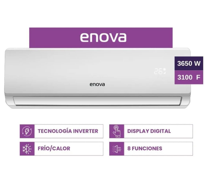 Aire Acondicionado Split Enova AES12IX10 Inverter 3650W