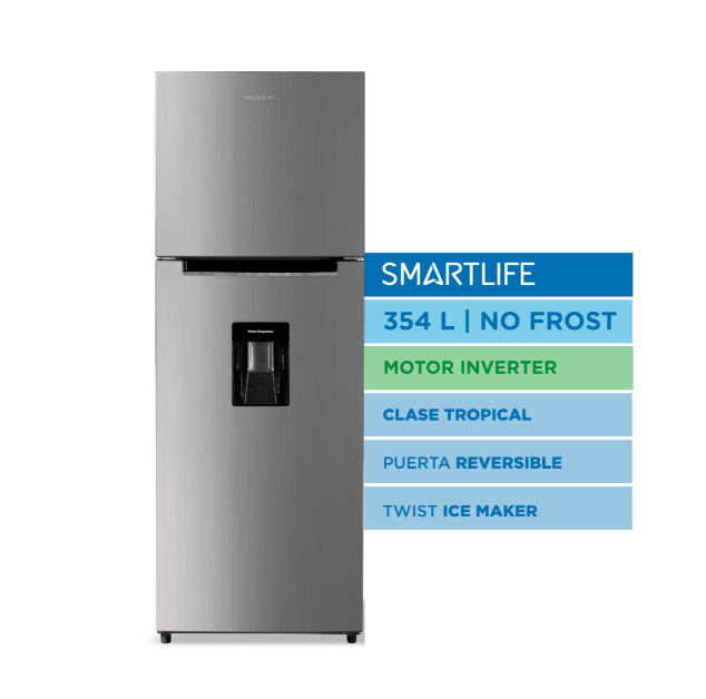 Heladera Smartlife con Dispenser No Frost Inverter 354L outlet