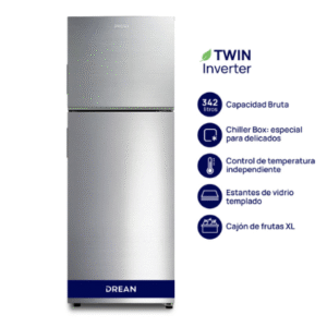 Heladera No Frost Twin Inverter 342 L Inox Drean - RZN320PCARX0