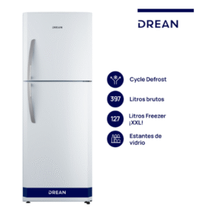 Heladera con freezer Cíclica 397 L Blanca Drean - HDR400F30B