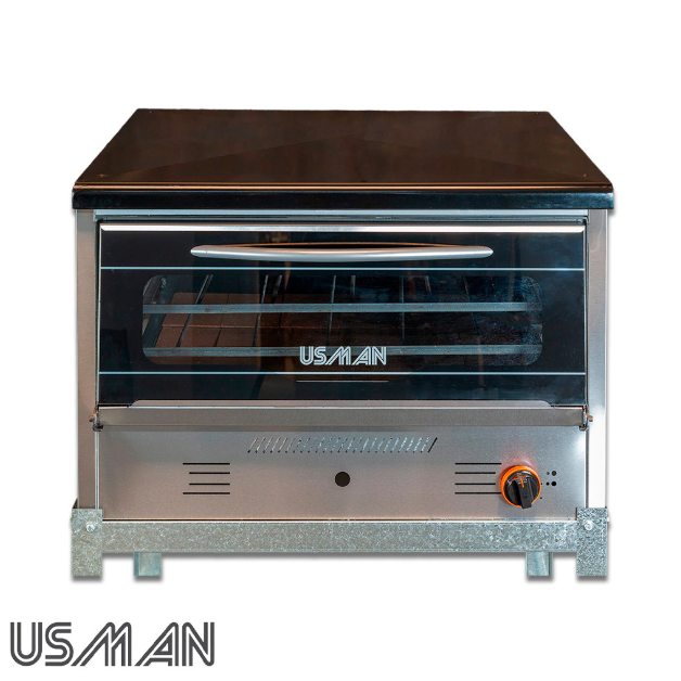 HORNO PIZZERO USMAN SIMPLE 6 MOLDES PTA VIDRIO 502