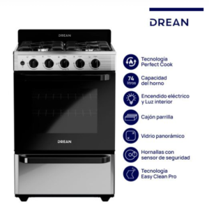 ¡Gran Barata! Cocina Drean Gas Natural 56cm CD5603AI0 Inox outlet
