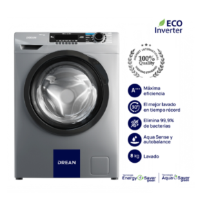 ¡Gran Barata! Lavarropas Carga Frontal Ecoinverter 8 Kg Gris Drean - LFDR0814SG0 outlet