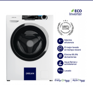 ¡Gran Barata! Lavarropas Carga Frontal Ecoinverter 10 Kg Blanco Drean - LFDR1012SB0 outlet