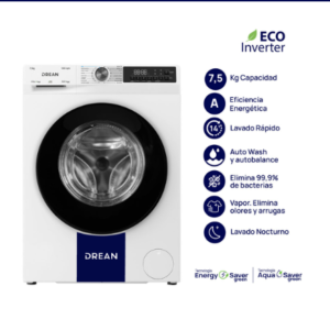 ¡Gran Barata! Lavarropas Carga Frontal Inverter 7,5 Kg Blanco Drean - LFDR0710ISB0 outlet