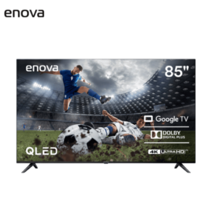 Smart TV enova 85" QLED 4K UHD Frameless Google TV