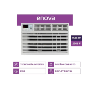 Aire Acondicionado Enova Ventana Inverter Solo Frío 2530w 2261 Fg Frio Aev09if10