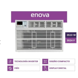 Aire Acondicionado Ventana Enova AEV12IF10 3510Watts Inverter